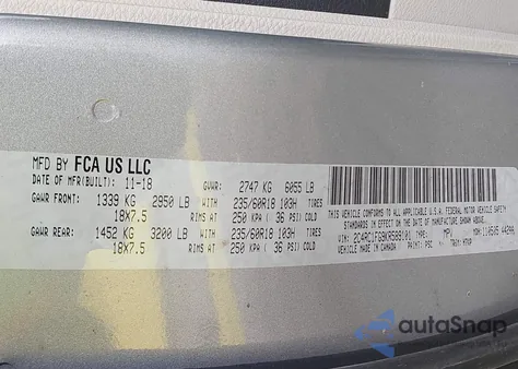2019 Chrysler Pacifica Touring Plus from USA, damaged, VIN 2C4RC1FG9KR589101